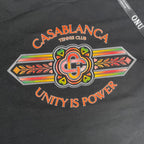 Casablanca T-shirt front print - Red/Black - Small