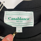 Casablanca T-shirt front print - Red/Black - Small